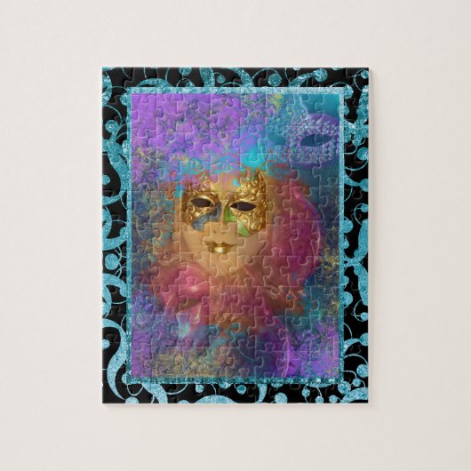 Puzzle Fête du "mardi gras" vénitien masqué (Vertical)