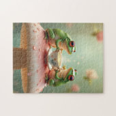 Puzzle fête du thé à la grenouille (Horizontal)