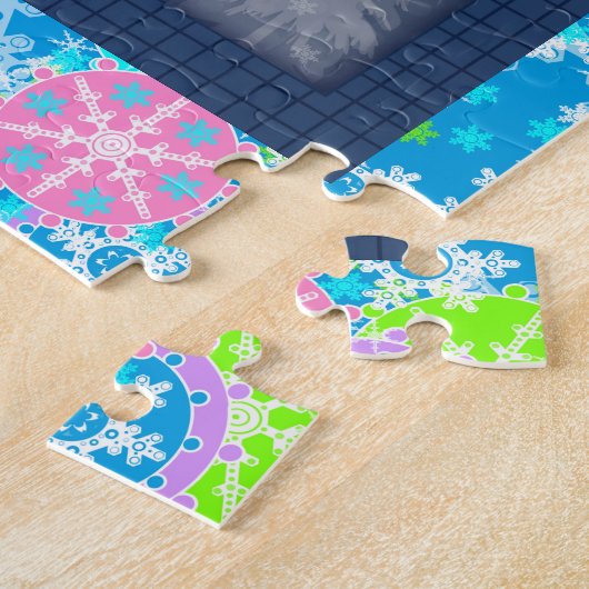 Puzzle Fêtes Abstraites Joyeux Noël Joyeux Nouvel An d (Côté)