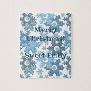 Puzzle Fêtes de Noël Fête hiver Flamme de neige brillant