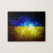 Puzzle Feu d'artifice ; drapeau ukrainien (Horizontal)