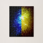 Puzzle Feu d'artifice ; drapeau ukrainien (Vertical)