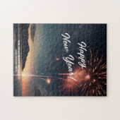 Puzzle Feu d'artifice Dynamique Photo Bonne Année Salutat (Horizontal)