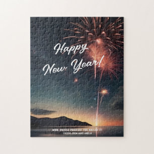 Puzzle Feu d'artifice Dynamique Photo Bonne Année Salutat