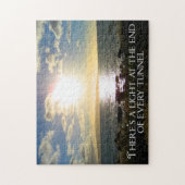 Puzzle Feu de devis motivationnel à la fin du tunnel (Vertical)