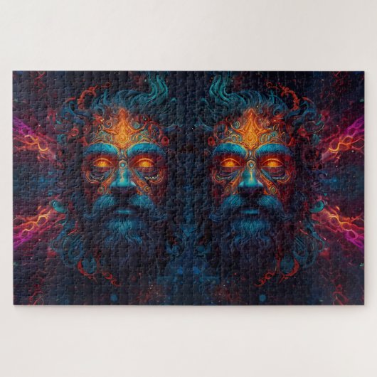 Puzzle "Feu des Dieux" avec divers ensembles de divinités (Horizontal)