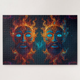 Puzzle "Feu des Dieux" avec divers ensembles de divinités