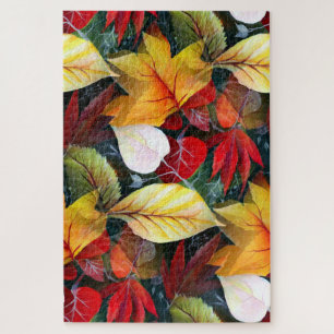 Puzzle Feuillage d'automne éphémère dans l'aquarelle Vivi
