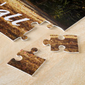 Puzzle Feuillage d'automne sur route de campagne (Côté)