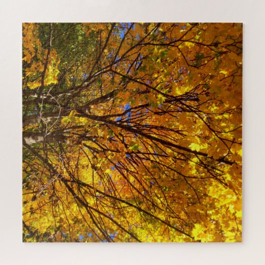 Puzzle Feuillage de automne jaune (Horizontal)