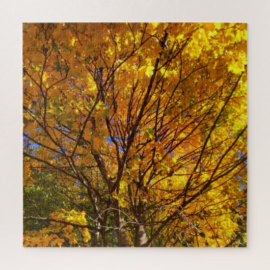 Puzzle Feuillage de automne jaune (Vertical)