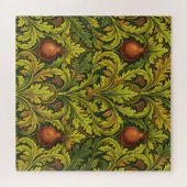 Puzzle Feuillage doré Grenade Orné William Morris  (Horizontal)