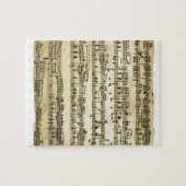 Puzzle Feuille antique de score de musique (Horizontal)