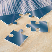Puzzle Feuille bleue (Côté)