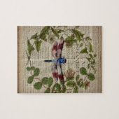 Puzzle feuille botanique moderne vintage (Horizontal)