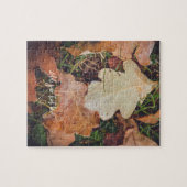 Puzzle Feuille brun glacé (Horizontal)