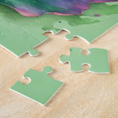 Puzzle Feuille d'aquarelle verte (Côté)