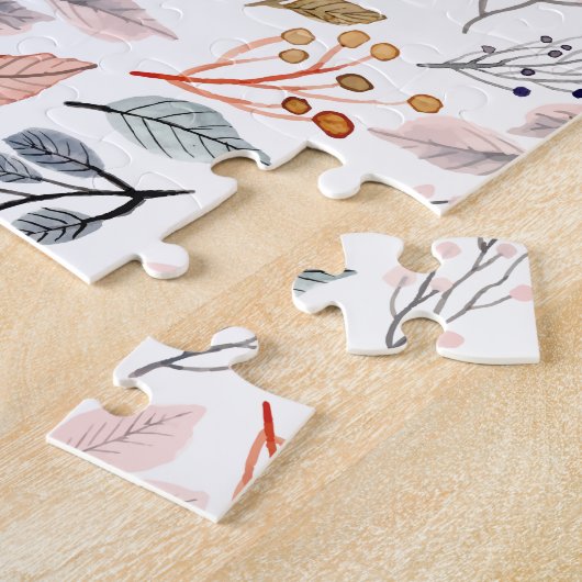 Puzzle feuille d'arbre (Côté)