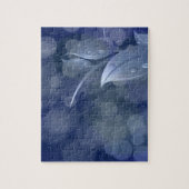 Puzzle Feuille de Blue Bokeh (Vertical)