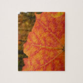 Puzzle Feuille de érable abstrait orange et rouge Automne (Vertical)