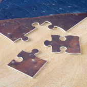 Puzzle Feuille de érable jaune gelée Automne Nature (Côté)
