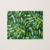 Puzzle Feuille de Monstera Tropicale (Horizontal)