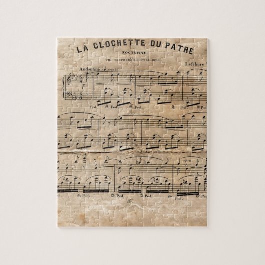Puzzle Feuille de musique (Vertical)