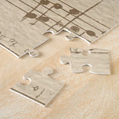 Puzzle feuille de musique vintage (Côté)