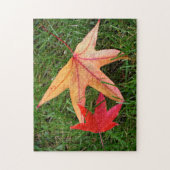 Puzzle Feuille d'érable aux couleurs vives (Vertical)