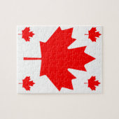 Puzzle Feuille d'érable du Canada (Horizontal)