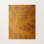 Puzzle Feuille d'érable jaune Automne Abstraite Nature (Vertical)