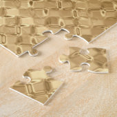 Puzzle Feuille d'or, parties scintillant texture transpar (Côté)