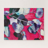 Puzzle Feuille gomme Eucalyptus aquarelle art (Horizontal)