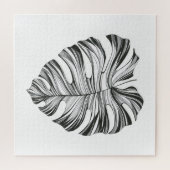 Puzzle Feuille Monstera : Élément Naturel Tropical. (Horizontal)