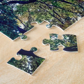 Puzzle Feuille orange (Côté)