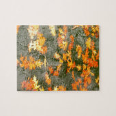 Puzzle feuille tombé sous la pluie (Horizontal)