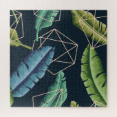 Puzzle Feuilles Abstraits : Ligne Polygonale Sans Couche. (Horizontal)