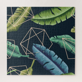 Puzzle Feuilles Abstraits : Ligne Polygonale Sans Couche.