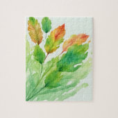 Puzzle Feuilles aquarelle (Vertical)