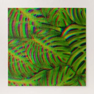 Puzzle Feuilles arc-en-ciel