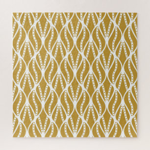Puzzle Feuilles Art Déco, motif classique sans couture.