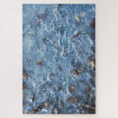 Puzzle Feuilles Dans La Glace (Bleu) (Vertical)