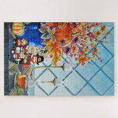 Puzzle Feuilles d'automne, citrouilles, Thanksgiving Nest (Horizontal)