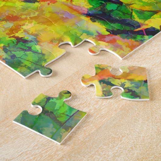 Puzzle Feuilles d'automne colorées (Côté)