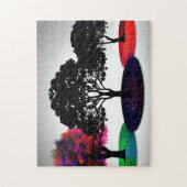 Puzzle Feuilles d'automne couleur Abstraites sur Arrière (Vertical)