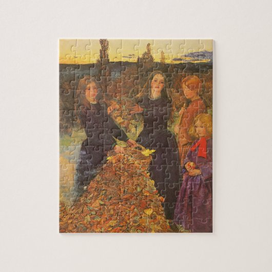 Puzzle Feuilles d'automne de Sir John Everett Millais (Vertical)