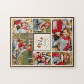 Puzzle Feuilles d'automne Famille Monogramme 6 Photo Than (Horizontal)