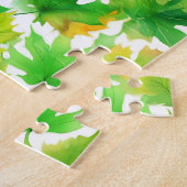 Puzzle Feuilles d'automne florales de feuille d'érable (Côté)