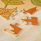 Puzzle Feuilles d'automne : impression en tissu transpare (Côté)