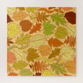 Puzzle Feuilles d'automne : impression en tissu transpare (Horizontal)
